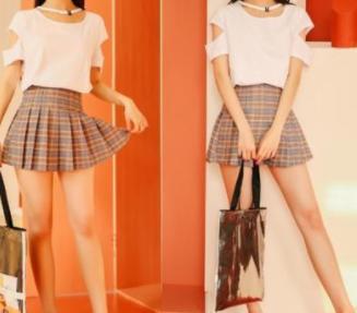 高腰半身裙搭配什么上衣夏季