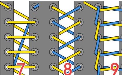 圆鞋带的24种系法