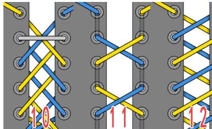 圆鞋带的24种系法