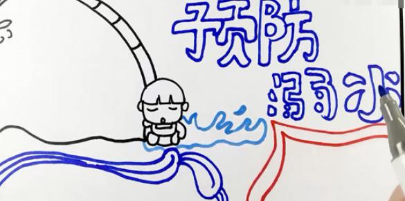 防溺水手抄报简单漂亮