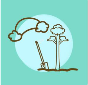 植树节简笔画简单又漂亮