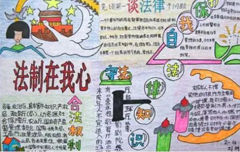小学生安全法制手抄报内容