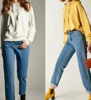 直筒牛仔裤怎么搭配上衣和鞋子