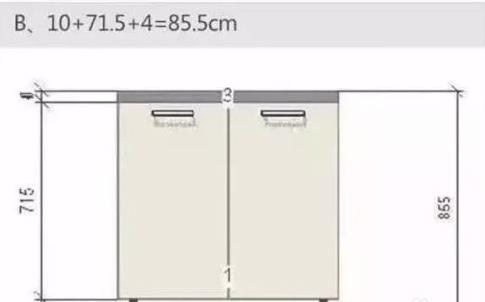 橱柜尺寸和设计图纸