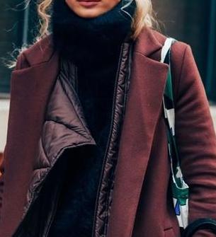 长款围巾披肩的围法