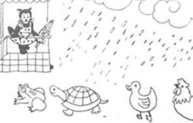 二年级看图写话植树图片