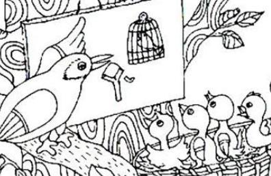 二年级看图写话植树图片