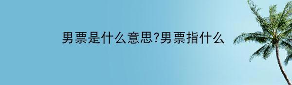 男票是什么意思?男票指什么