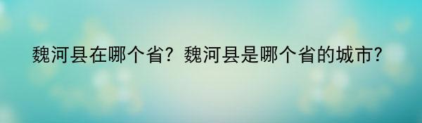 魏河县在哪个省？魏河县是哪个省的城市？